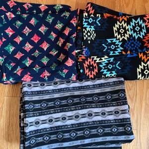 Three Pack of LuLaRoe Cassie Skirts